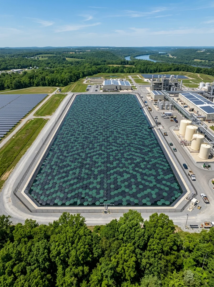 Naturegreen Exports industrial reservoir floating cover installation